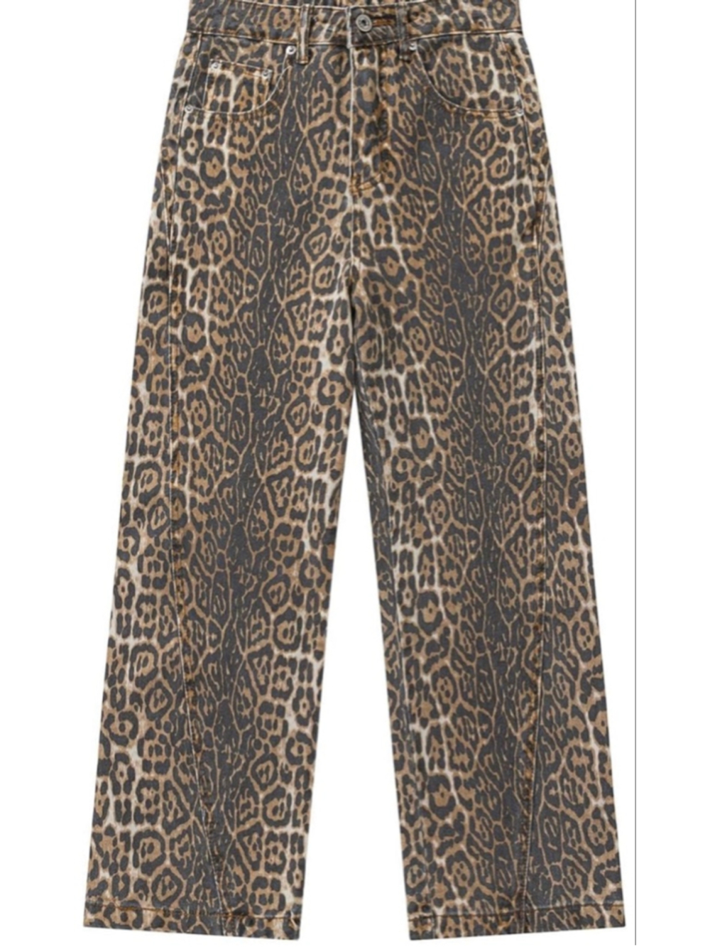 NEW Y2k Leopard High Waisted Cheetah Jeans Vintage look 28/30